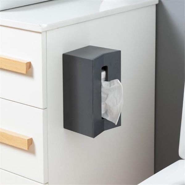 

tissue boxes & napkins multi-function desktray wall-mounted bathroom paper towel storage box plastic napkin container holder organizer #