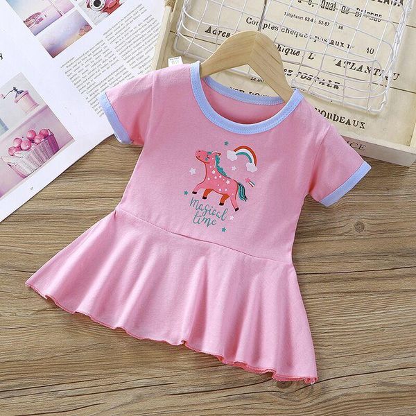 

baby dress 2021 cotton girls princess 0-3years summer clothing born clothes girl's dresses, Red;yellow