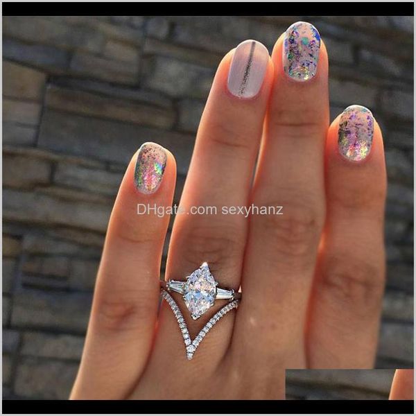 

solitaire gemstone ring diamond wedding engagement for fashion jewelry women rings will and sandy drop ship 080377 tzqw3 t4np9, Golden;silver