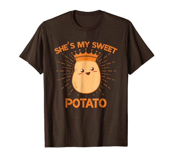 

she's my sweet potato couples goals thanksgiving shirt gifts, White;black