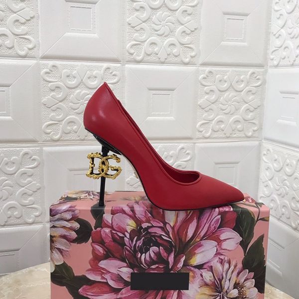 

designer pointed leather women's shoes fashion high-heeled luxury wedding party brand single shoes, Red;white