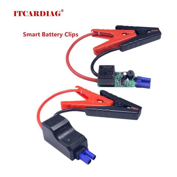 

smart cables auto emergency car battery clamp accessories wire clip red-black clips for jump starter diagnostic tools