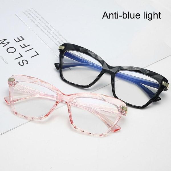 

optical glasses frame women men round oversized eyeglasses frames metal spectacles clear lenses fashion sunglasses, Black