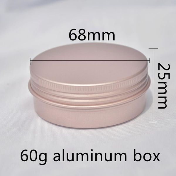 

storage bottles & jars 50/100pcs 60g 68*25mm aluminum cream boxs handmade soap pots threaded tins cosmetic refillable containers