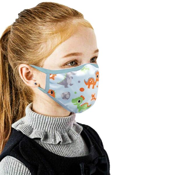 

factory outlet s children's printed cloth cotton dust-proof children's breathable washable mask