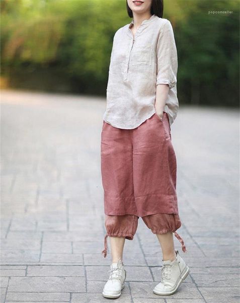 

women's blouses & korean version casual stand up collar shirt female summer loose thin blouse vintage high fashion womens clothing shi, White