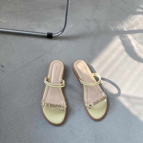 

sandals 2021 fahsion round toe flats pu basic concise slip-on casual shallow apricot size 35-39 women fashion low heels, Black