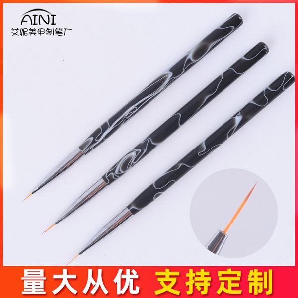

color drawing gradient pen pull tool acrylic nail hook line painting brush set
