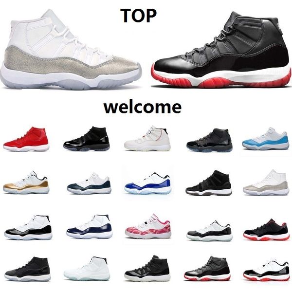 

high 11 25th anniversary basketball shoes 11s low white bred concord 45 space jam running sneakers heiress black mens womens trainers