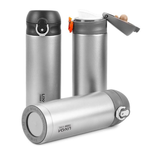 

water bottle 400ml titanium vacuum leakproof outdoor sports camping hiking home