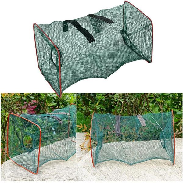 

fishing accessories mesh net cage catcher trap for crab crayfish fish shrimp portable tackle foldable network