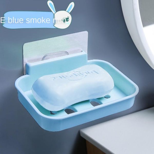

soap dishes box sucker wall mounted drain punching toilet holder household