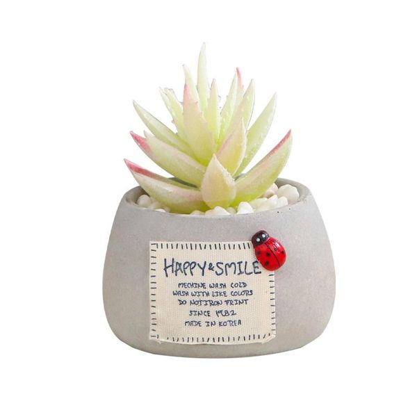 

office home decor ornament deskindoor with pot gift bonsai potted artificial succulent plants wedding party mini bath decorative flowers