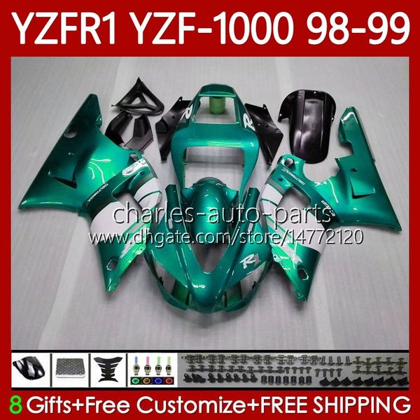 YAMAHA YZF-1000 YZF-R1 YZF 1000 CC R 1 1998 1999 2000 2001 KAZANIMI 82NO.117 YZF R1 1000CC 98-01 YZF1000 YZFR1 98 99 00 01 Parlak Camgöbeği Motosiklet Peri