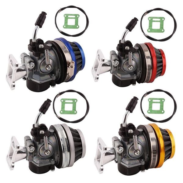 

motorcycle fuel system r3md racing carburetor 2 stroke 37 49cc with air filter aluminum carb mainfold assembly