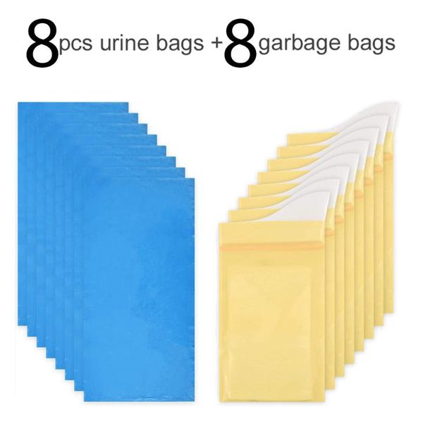 

car organizer 8pcs super absorbent sealable camping emergency pee bag large capacity travel traffi urine disposable bags 600ml