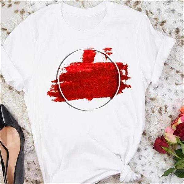 

cartoon watercolor cute 90s style womens t shirt short sleeve tshirts fashion clothes graphic lady print tee, White