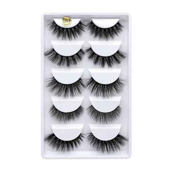 

false eyelashes 3d mink 5 pairs of natural thick g800/f810 eyelash extension beginner individual