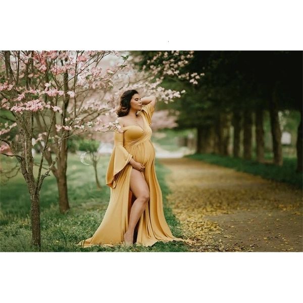 

dress shoulderless maxi pography po prop maternity clothes, Black;gray