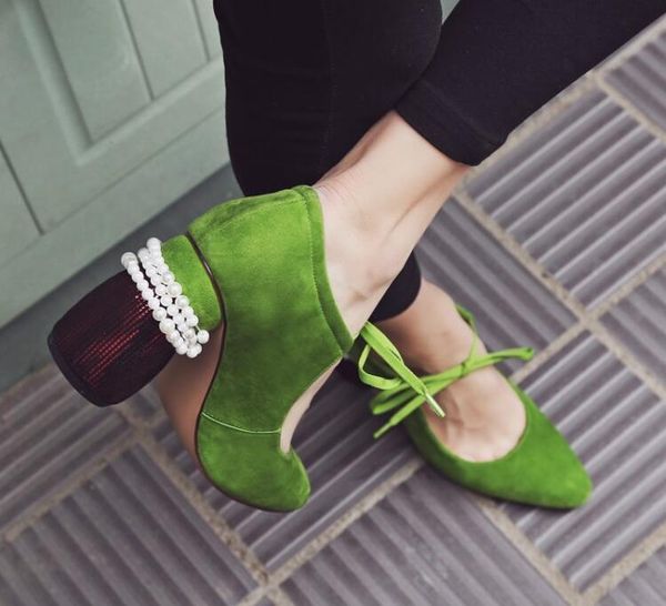 

rousmery pearls women pumps strange high heels gladiator sandals lace up pointed toe shoes woman leather wedding dress, Black