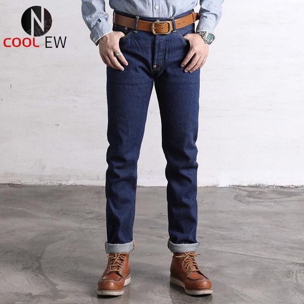 

men's jeans sd-107b read description red 12.5oz weight indigo selvage washed pants sanforized denim jean, Blue