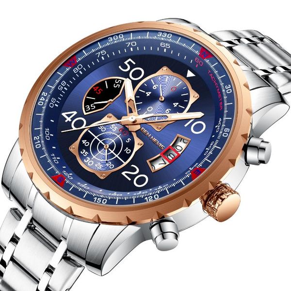 

wristwatches 2021 big dial fashion mens watches business watch men stainless steel waterproof quartz clock relogio masculin, Slivery;brown
