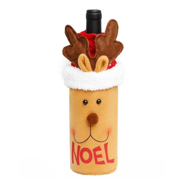 

christmas decorations wine bottle bag sleeve cover pattern festival decoration