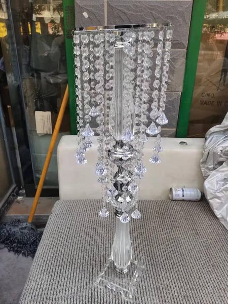 

party decoration 70 cm/ 27.6" tall gold acrylic flower rack wedding centerpiece event table road lead
