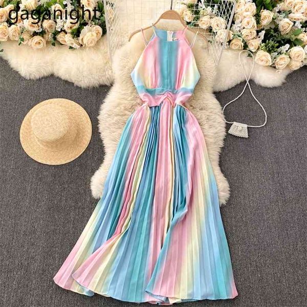 Frühling Sommer Urlaub Kleid Sexy Off Schulter Spaghetti Strap Bunte Strand Stil Midi Frauen es 210601