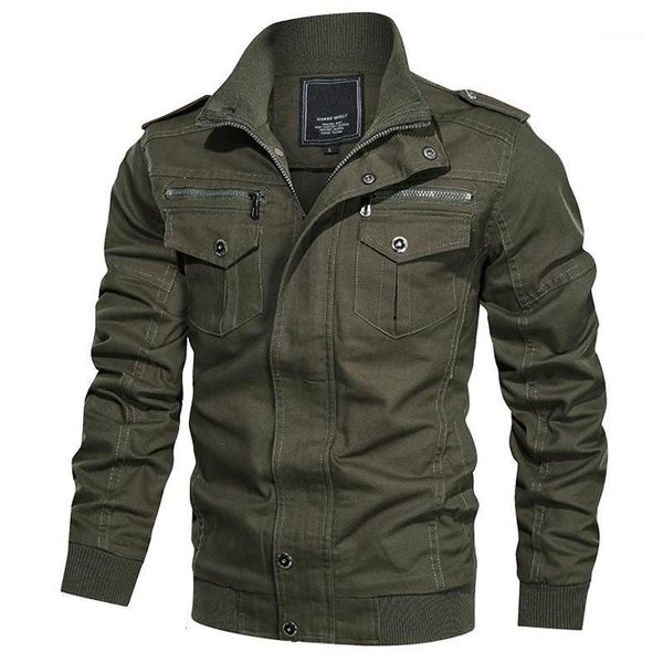 Men's Jackets Men's Jacket Winter Cotton Cargo Coat Army Pilot Autumn Male Bomber Flight Tactical Overcoat L-5XL1
