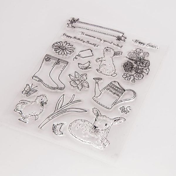 

gift wrap easter butterfly silicone clear seal stamp diy scrapbooking emboss po