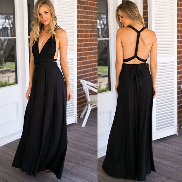 

europe and america runway dresses cross halter bandage dress party clothing multi-thread multi-rope temperament slim, Black