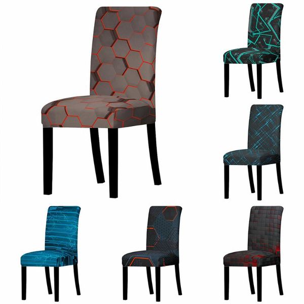 

chair covers geometric wedding polyester spandex stretch dining slipcover christmas cover party room seat