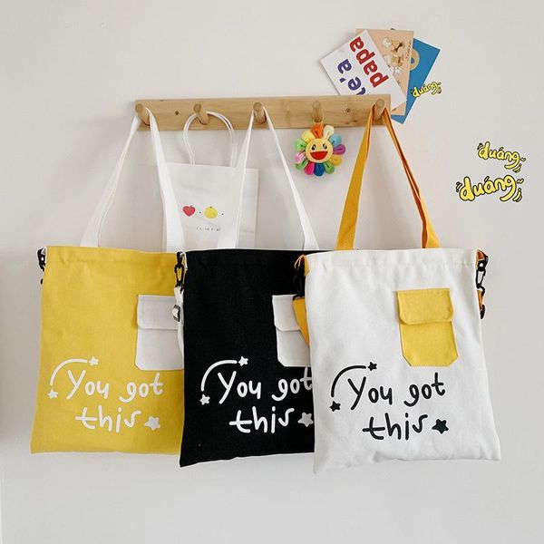 

evening bags canvas messenger large bag female summer 2021 trendy large-capacity fashion all-match simple one-shoulder tote