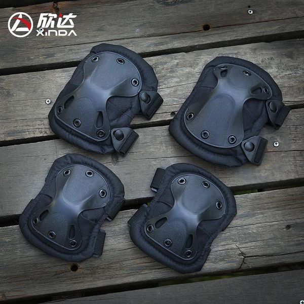 

elbow & knee pads p356 tactical pads, four-piece suits, field military fans, special forces, combat equipment, cs cycling, Black;gray