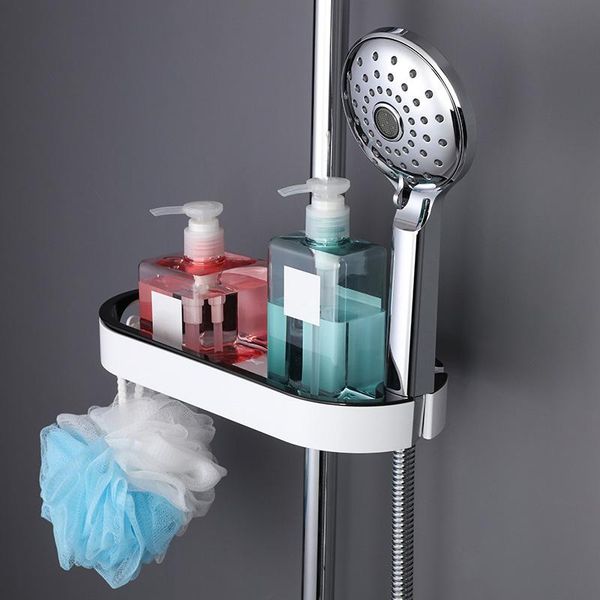 

bathroom shelves shower rack punch tray holder sundry organizer shelf for home _wk