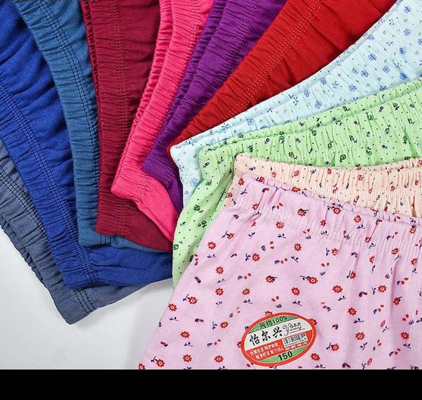 

middle briefs thick cotton old lady's trouser woman high waist, Black;pink
