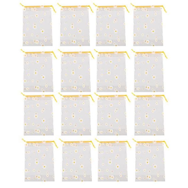 

daisy stringing bag transparent storage pouch plastic packing gift wrap