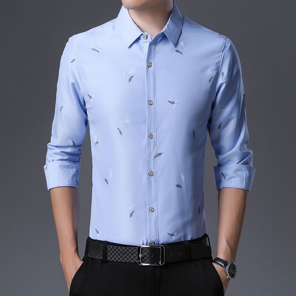 

long sleeve 2021 spring and autumn wear men's casual printed lapel shirt thin youth cardigan, Black
