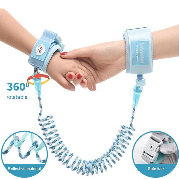 

party favor toddler baby kids safety harness cut continuously child leash anti lost wrist link traction rope 2021
