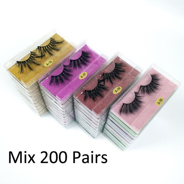 

false eyelashes 25 mm mink wholesale 25mm 3d lashes pack makeup fluffly wispy dramatic fake bulk items