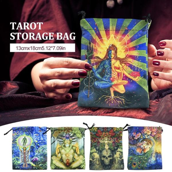 

storage bags tarot bag velvet printed mini drawstring package board