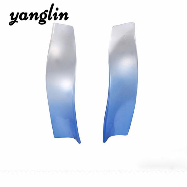 

dangle & chandelier fashion simple blue red acrylic long drop earrings geometric irregular twist resin for women korean kpop jewelry, Silver