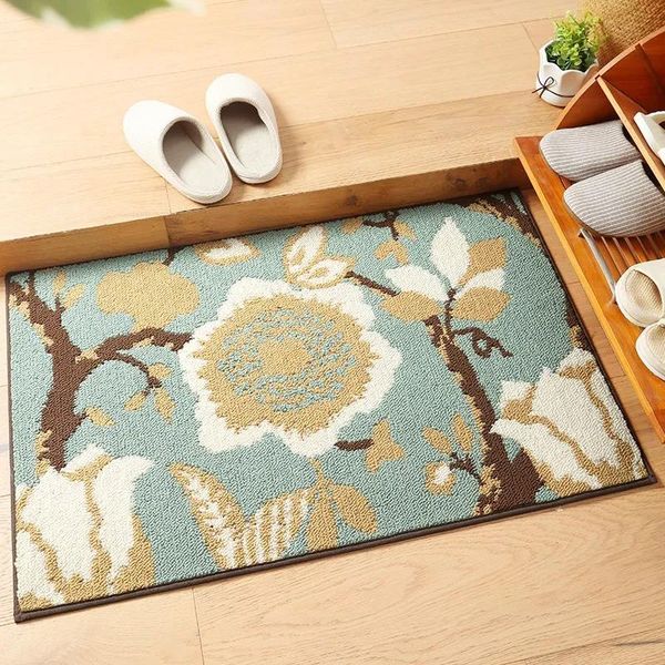 

non slip doormat super absorbs for small front door floor dirt trapper area rugs kitchen living room bathroom entrance carpet carpets