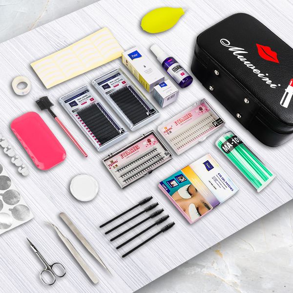 

22pcs/set eyelash extension set special grafting eyelash set for beauty salon no stimulating glue easy grafting eyelash tool per