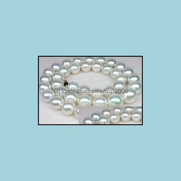 

beaded necklaces & pendants jewelry wholesale liang li elegant 11-12mm south sea natural white pearl necklace 18 inch s925 drop delivery 202, Silver