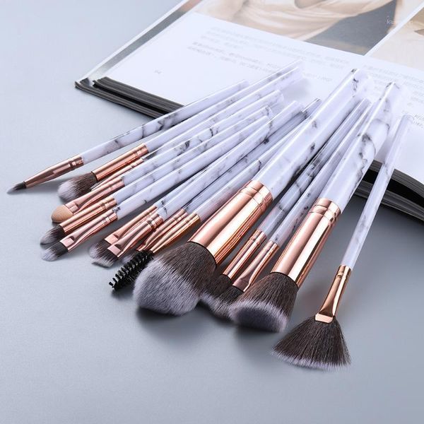 

fld5/15pcs makeup brushes set cosmetic powder eye shadow foundation blush blending beauty make up kabuki brush tools maquiagem1