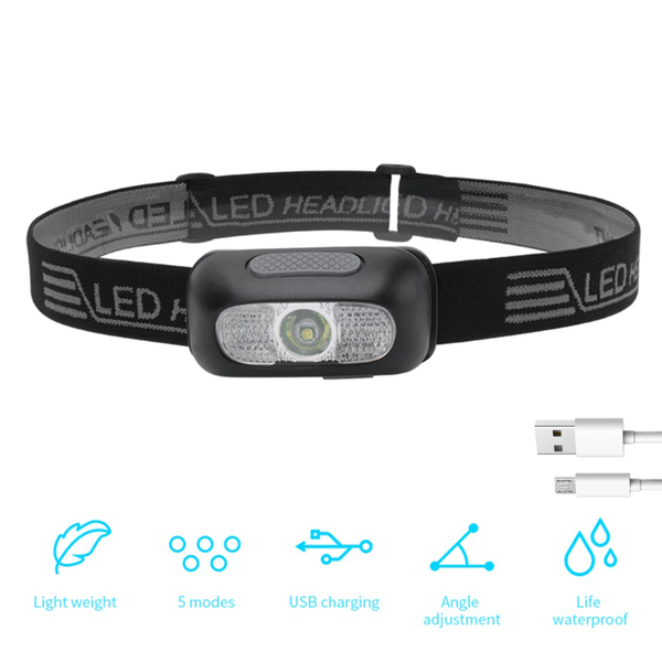 

headlamps led portable rechargeable headlamp high power usb front headlight fishing camping tourist night runing head lantern