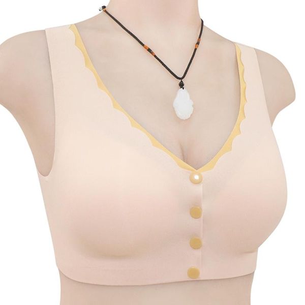 

bras sports women yo-ga plus size bra gym high impact front button fitness workout running underwear, Red;black