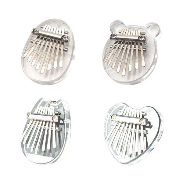 

party favor 8 key mini kalimba thumb piano professional portable finger pendant gift ergonomic keyboard instruments with lanyard